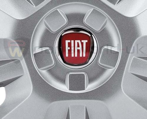 set of FOUR Brand new Genuine Fiat 15 inch wheel trims to fit the