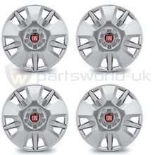  set of FOUR Brand new, Genuine Fiat 15 inch wheel trims to fit the Fiat Ducato