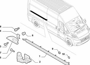 NS Middle Sliding Door Roller - Fiat Ducato 1376705080