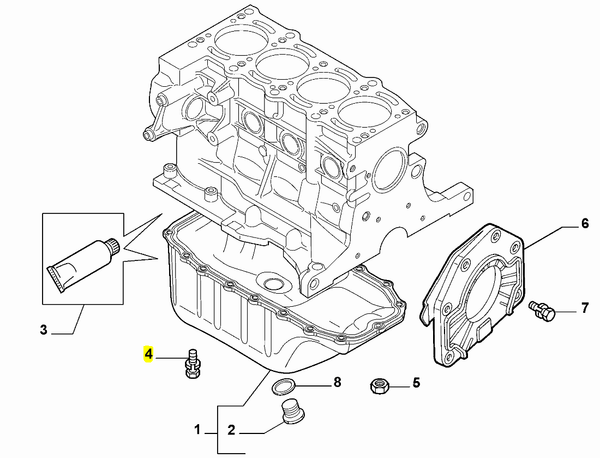 Sump Bolt - Abarth - Partsworld-UK - 18750624
