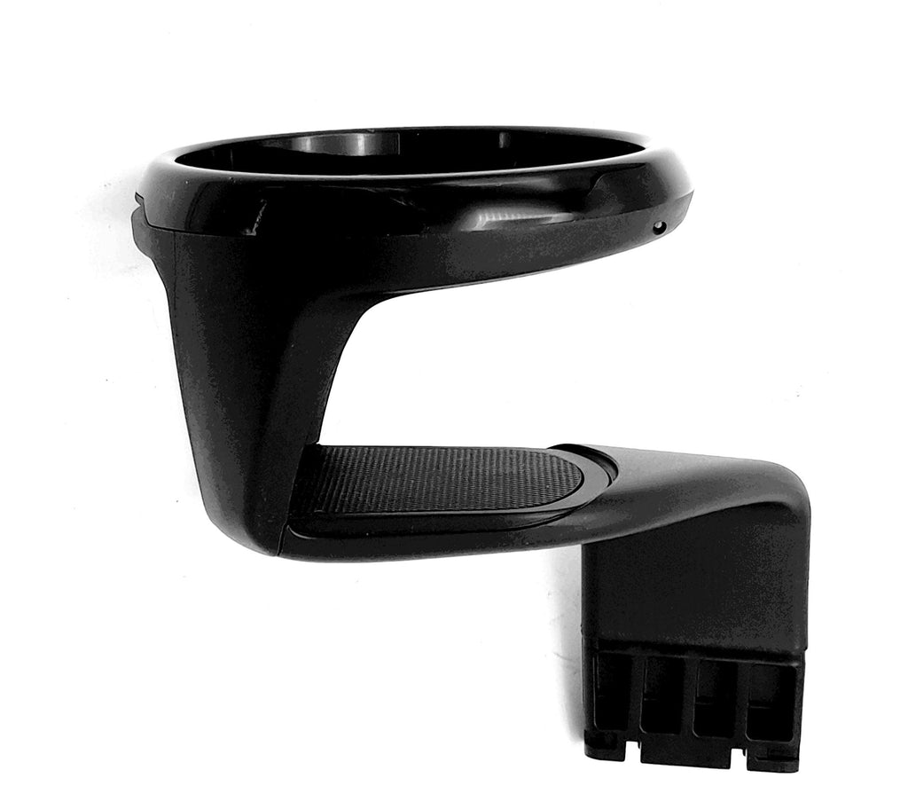Universal Piano Black & Chrome 4-Cup Holder – Adjustable Car Desk Instrument Table Mount