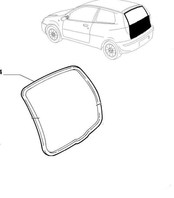 Seal, Tailgate Aperture - Fiat 188 Punto (5 Door) 46525729