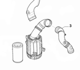 Air Filter Pipe - Alfa Romeo 4C 50531804