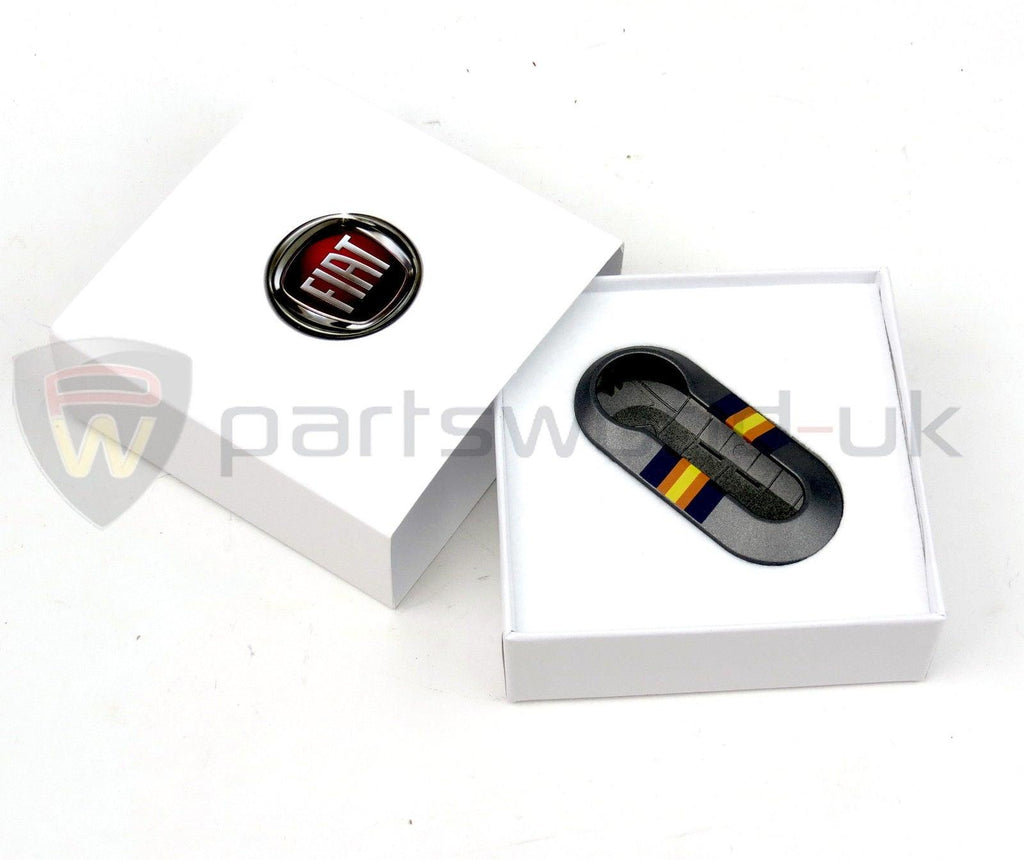 Glossy Blue Key Fob Case – Fits Fiat 500, 500C, 500L, Abarth, Punto, Grande Punto, Brava, Panda, Stilo