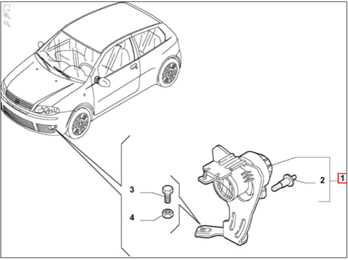Fog Lamp - Fiat Punto Mk2B (188)