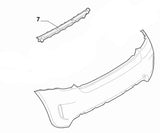 Bracket, Rear Bumper - 500 Fiat & Abarth 51865469