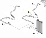 Oil Cooler Pipe, Lower- Brera, Spider, 159 2.4 JTDm