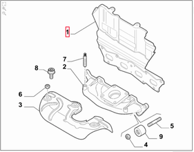 Exhaust Manifold Gasket - Mito, 500 Abarth, Punto Evo Abarth 55225376