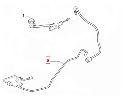 Clutch Pipe - Fiat 500 and Abarth 55227414 – Partsworld-UK