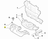 Manifold Heat Shield - 500 & Punto Abarth - Partsworld-UK - 55248339
