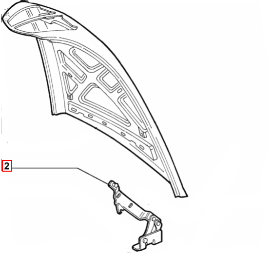 Bonnet Hinge - Lancia Thesis