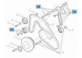 Auxiliary Belt Tensioner - Stelvio & Giulia Quadrifoglio - Partsworld-UK - 670051490