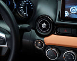 Air Vents - Piano Black - Fiat 124 Spider 718070614