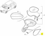 Door Mirror Screw Cover - Fiat Abarth Grande Punto & Evo 735596884