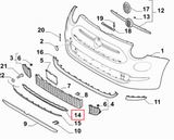 Moulding, Front Bumper - Fiat 500 2015> 735642074