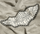 Harley Davidson Women's Distressed Wing Logo Tee - Partsworld-UK - 96185-20VW/000L