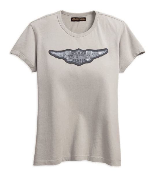 Z99101-18VW/022L Harley Davidson Women's Winged B&S Logo Short Sleeve Tee