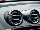 Koshi Carbon Fibre Interior Air Vent Cover for Leather Dashboard - 4C