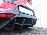 Koshi Carbon Fibre Matte Rear Diffuser Flaps Deflector - 4C