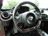 Koshi Carbon Fibre Steering Wheel Side Covers Trim - 4C