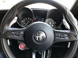 Koshi Carbon Fibre Steering Wheel Trim - Giulia QV / Stelvio QV