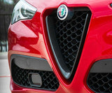 Koshi Carbon Fibre Front V Shield Emblem Grill Frame - Giulia