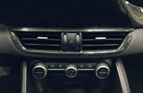 Koshi Carbon Fibre Central Console A/C Air Vent Frame Cover - Giulia