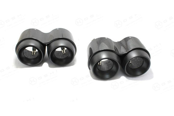 Koshi Carbon Fibre Exhaust Pipes - Stelvio QV / Giulia QV