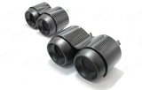 Koshi Carbon Fibre Exhaust Pipes - Stelvio QV / Giulia QV