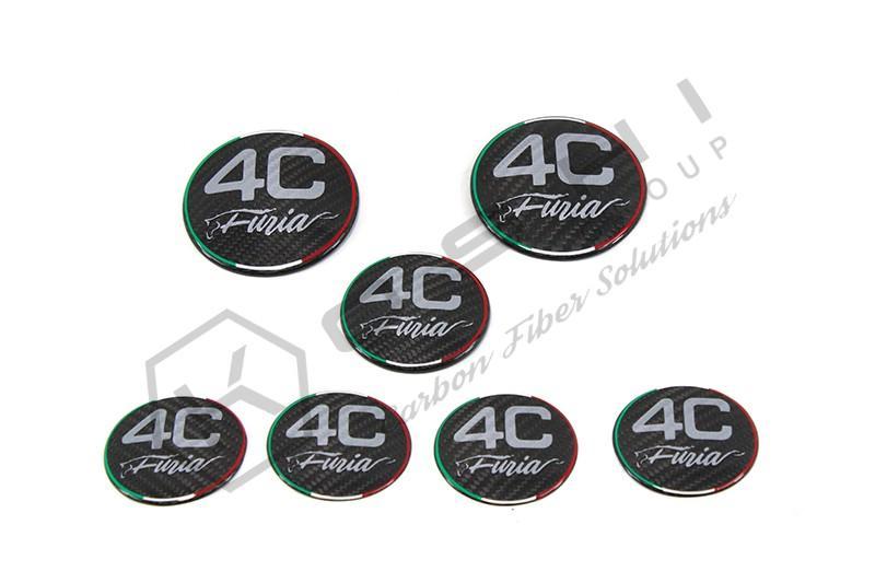 Koshi Carbon Fibre Emblem Cover KIT - 4C