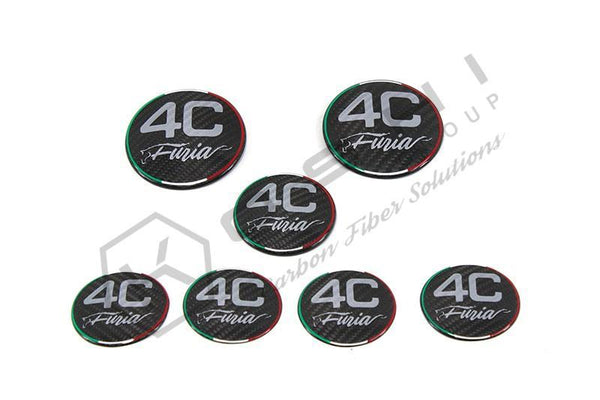 Koshi Carbon Fibre Emblem Cover KIT - 4C