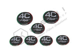 Koshi Carbon Fibre Emblem Cover KIT - 4C