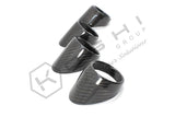 Koshi Carbon Fibre Interior Air Vent Cover for Leather Dashboard - 4C