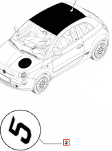 Bonnet Decal No 5 - Fiat 500 51818637