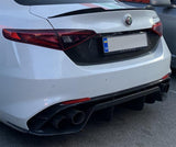 Koshi Carbon Fibre Central Back Trim License Plate - Giulia