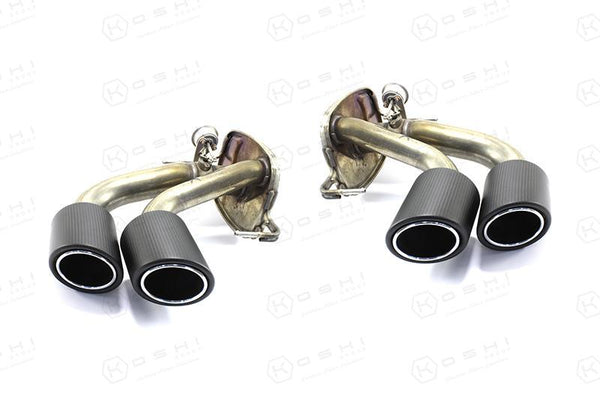 Koshi Carbon Fibre Exhaust Pipes - Giulia QV / Stelvio QV