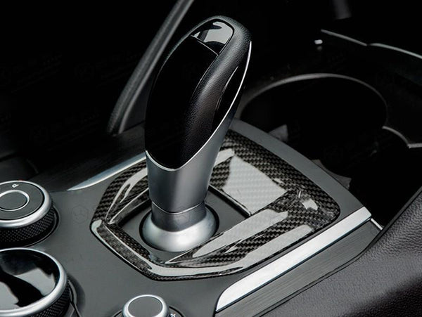 Koshi Carbon Fibre Automatic Gear Frame Trim - Giulia / Stelvio