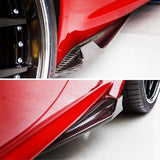 Koshi Carbon Fibre Furia Shark Fin Side Skirts - 4C
