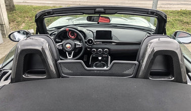 Koshi Carbon Fibre Rear Seat Cover - 124 Abarth
