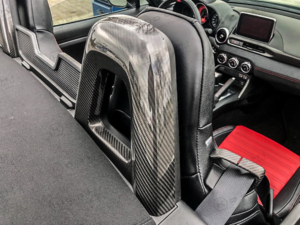 Koshi Carbon Fibre Rear Seat Cover - 124 Abarth