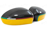 Koshi Carbon Fibre Mirror Covers - Abarth 500 / Grande Punto / Punto Evo