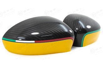 Koshi Carbon Fibre Mirror Covers - Abarth 500 / Grande Punto / Punto Evo