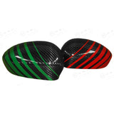 Koshi Carbon Fibre Mirror Covers - Abarth 500 / Grande Punto / Punto Evo
