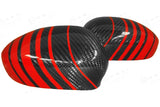 Koshi Carbon Fibre Mirror Covers - Abarth 500 / Grande Punto / Punto Evo