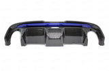 Koshi Carbon Fibre Double Exhaust Diffuser - 595 Abarth Style