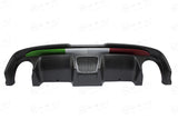 Koshi Carbon Fibre Double Exhaust Diffuser - 595 Abarth Style