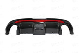 Koshi Carbon Fibre Double Exhaust Diffuser - 595 Abarth Style