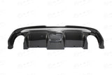 Koshi Carbon Fibre Double Exhaust Diffuser - 595 Abarth Style