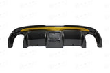 Koshi Carbon Fibre Double Exhaust Diffuser - 595 Abarth Style