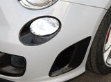 Koshi Carbon Fibre Headlights Frame Cover - 500 Abarth